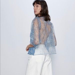 Zara Organza Top
